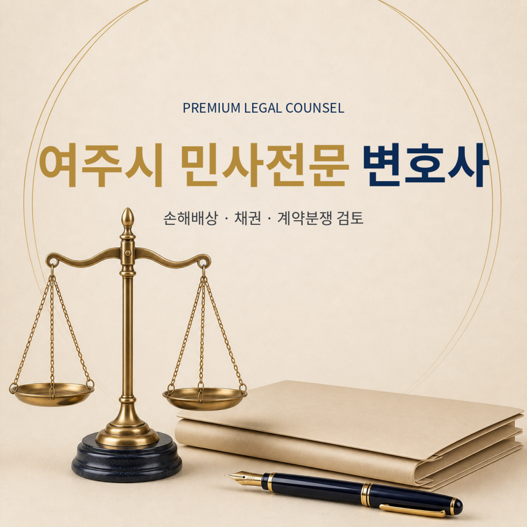 여주시 민사전문 변호사