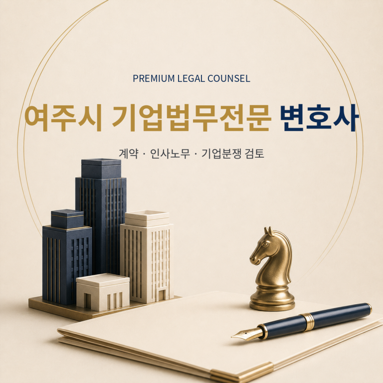 여주시 기업법무전문 변호사